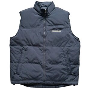 VTG Y2K Abercrombie & Fitch Duck Down Puffer Vest Reversible Mens Large Blue